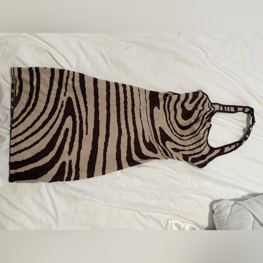 Stylish Zebra Print Dress